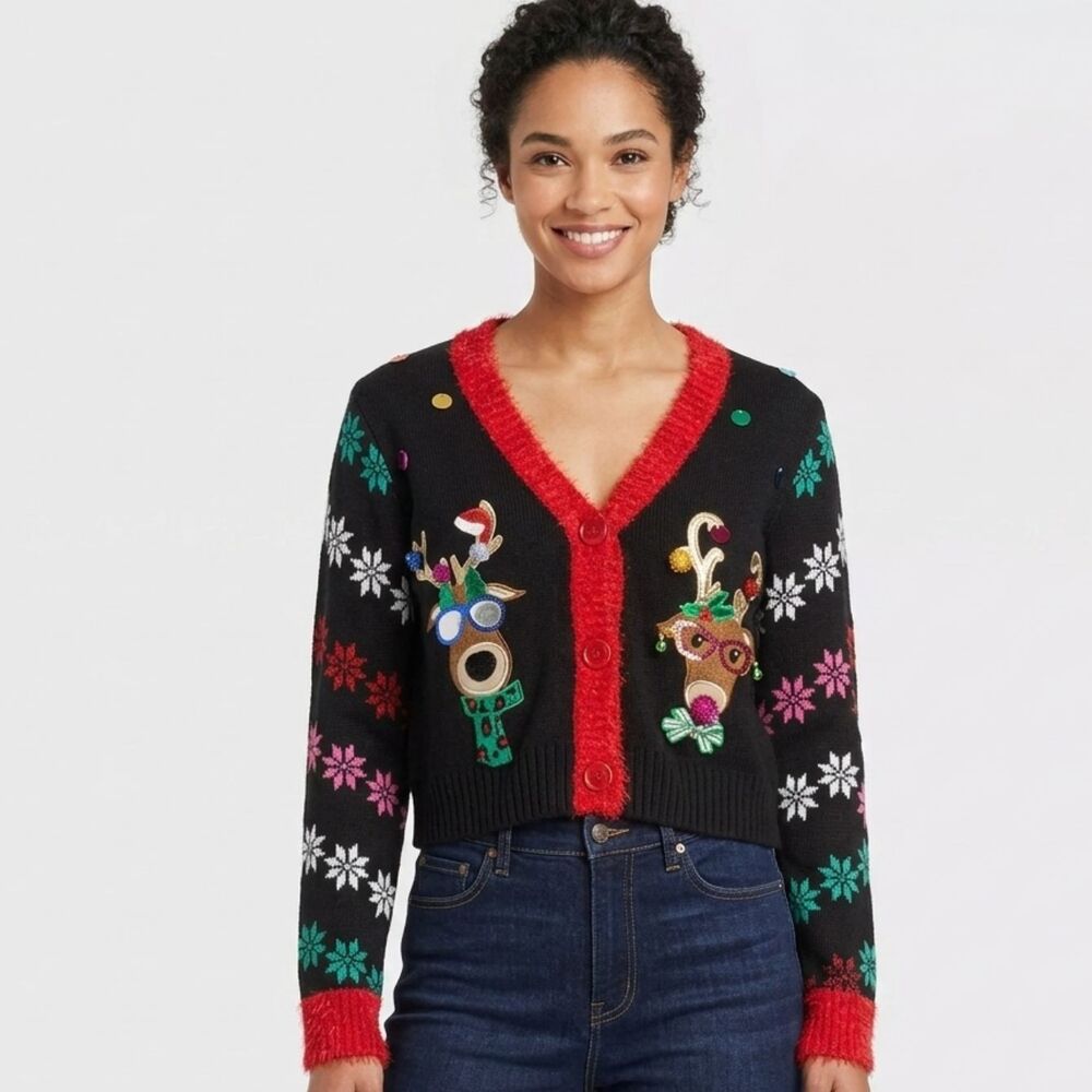 Celebrate Together Christmas Sweater -‎ Size Medium - Festive Reindeer